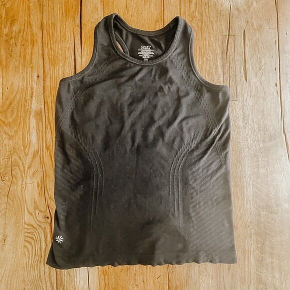 Athleta Girl Black Tank Top, Size Medium 8/10 - Picture 1 of 3